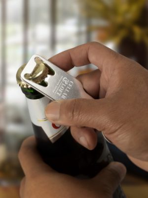 Beverage Bottle Opener Key Ring