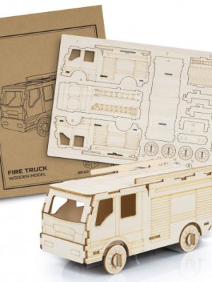 BRANDCRAFT Fire Truck Wooden Model