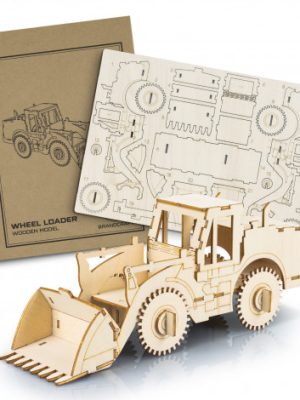 BRANDCRAFT Wheel Loader Wooden Model