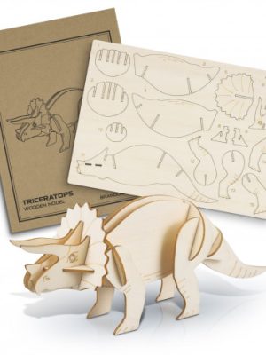 BRANDCRAFT Triceratops Wooden Model