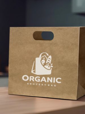 Large Die Cut Paper Bag Landscape