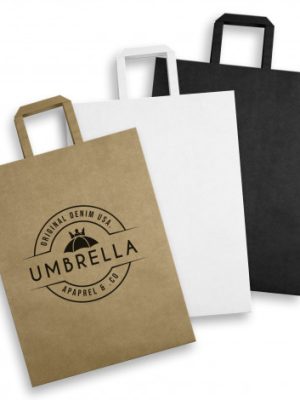 Extra Large Flat Handle Paper Bag Portrait