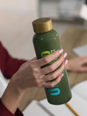 Eden Aluminium Bottle Bamboo Lid