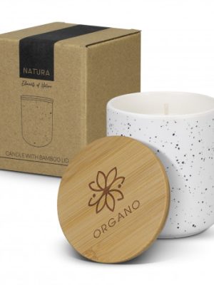 NATURA Candle with Bamboo Lid