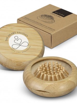 NATURA Bamboo Brush and Mirror