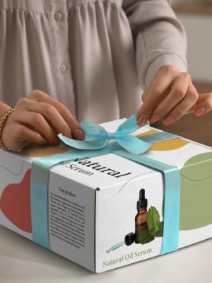 Die Cut Box with Locking Lid - 225x225x113mm