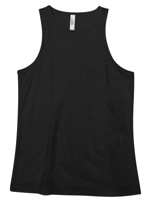 American Apparel CVC Womens Racerneck Tank Black