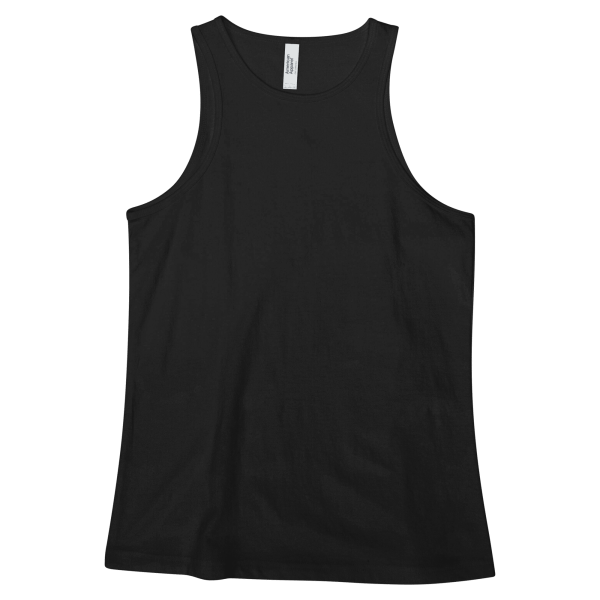American Apparel CVC Womens Racerneck Tank Black