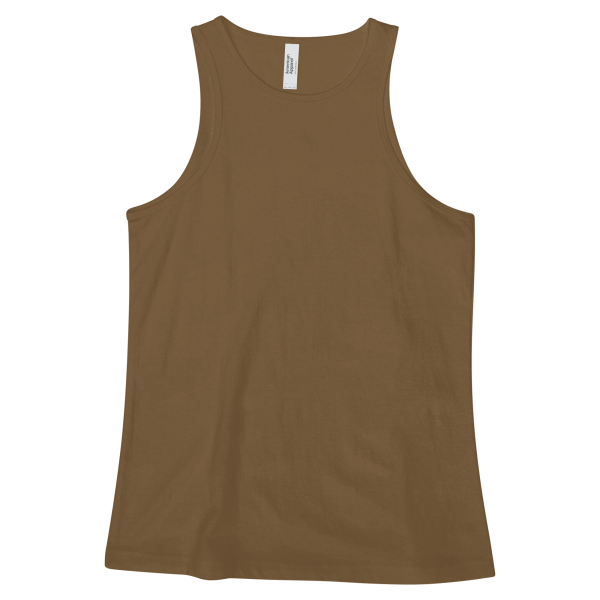 American Apparel CVC Womens Racerneck Tank Heather Army