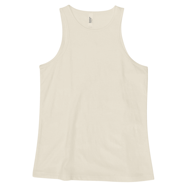 American Apparel CVC Womens Racerneck Tank Heather Bone