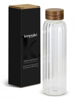 Keepsake Linear Glass Drink Bottle