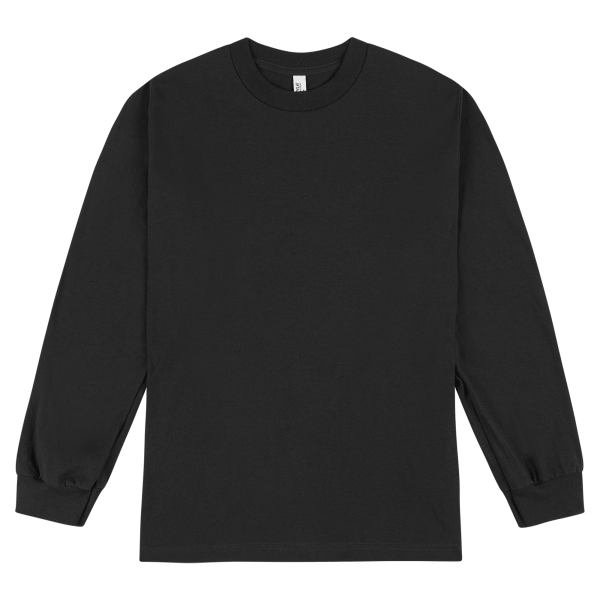 American Apparel Heavyweight Cotton Unisex Long Sl Black