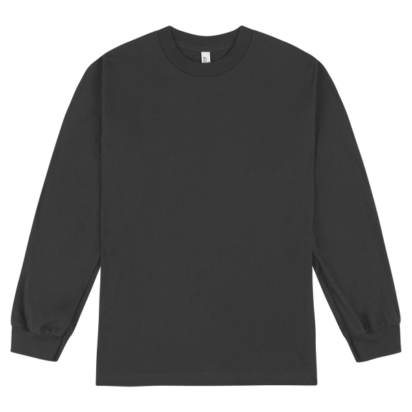 American Apparel Heavyweight Cotton Unisex Long Sl Charcoal Heather