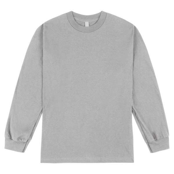 American Apparel Heavyweight Cotton Unisex Long Sl Heather Grey