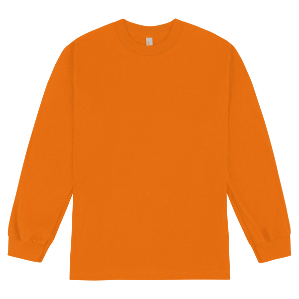 American Apparel Heavyweight Cotton Unisex Long Sl Orange