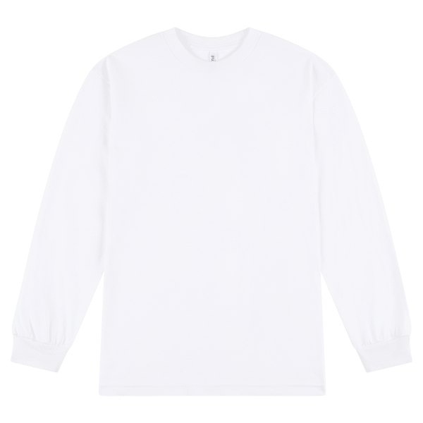 American Apparel Heavyweight Cotton Unisex Long Sl White