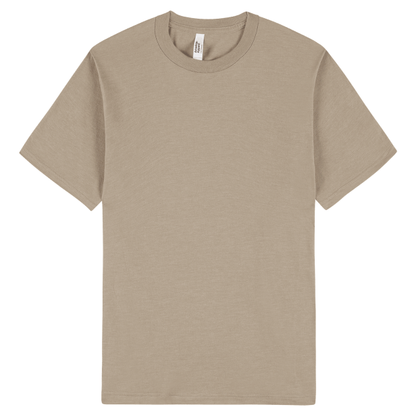 American Apparel Unisex CVC Short Sleeve T-Shirt Heather Khaki
