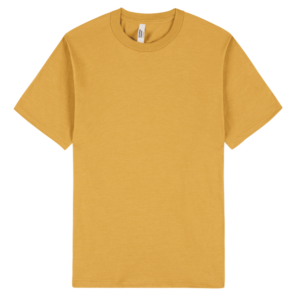 American Apparel Unisex CVC Short Sleeve T-Shirt Heather Mustard
