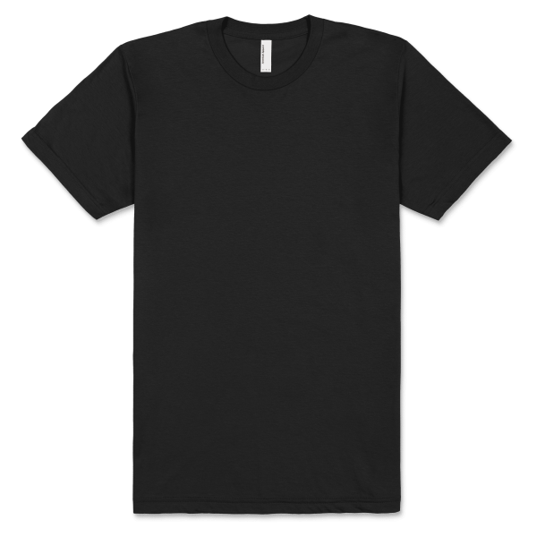 American Apparel Unisex Fine Jersey Short Sleeve T Black