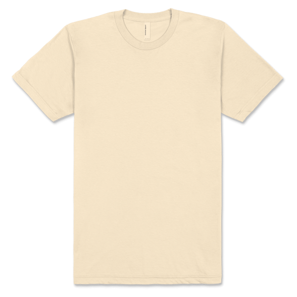 American Apparel Unisex Fine Jersey Short Sleeve T Cream