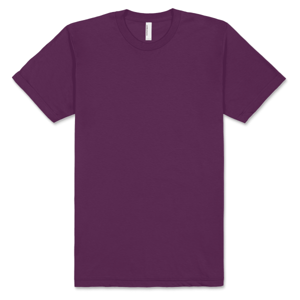 American Apparel Unisex Fine Jersey Short Sleeve T Eggplant