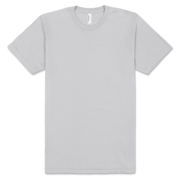 American Apparel Unisex Fine Jersey Short Sleeve T New Silver