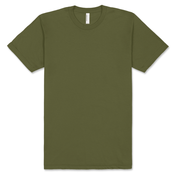 American Apparel Unisex Fine Jersey Short Sleeve T Olive