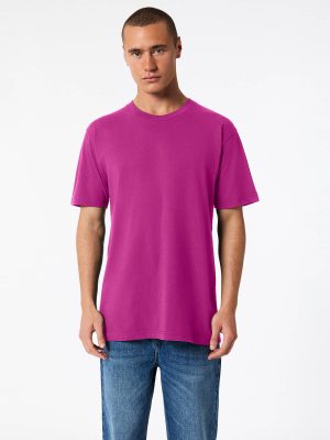 American Apparel Unisex Fine Jersey Short Sleeve T Super Pink