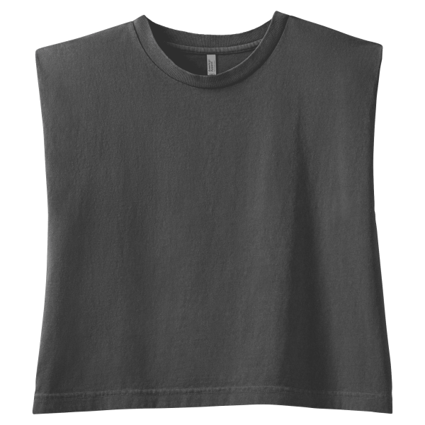 American Apparel Women's Muscle T-shirt FADED BLACK