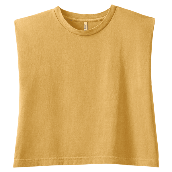 American Apparel Women's Muscle T-shirt FADED MUSTARD