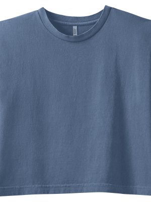 American Apparel Women's Muscle T-shirt Faded Navy