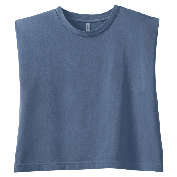 American Apparel Women's Muscle T-shirt Faded Navy