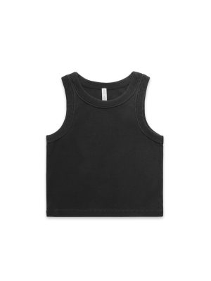 Wo's Faded Organic Rib Crop Tank | 4035