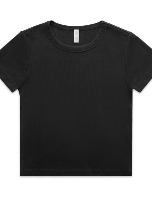 Wo's Faded Organic Rib Tee | 4036