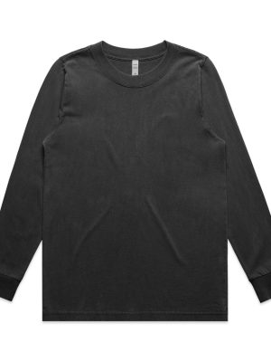Wo's Heavy Faded L/S Tee | 4083