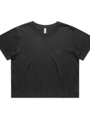 Wo's Heavy Faded Crop Tee | 4089