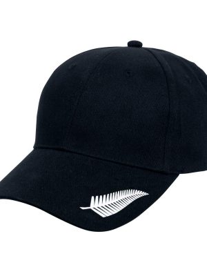 SILVER FERN CAP BLACK