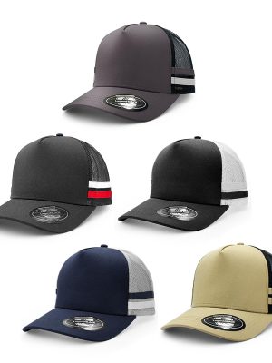 STRIPED TRUCKER CAP