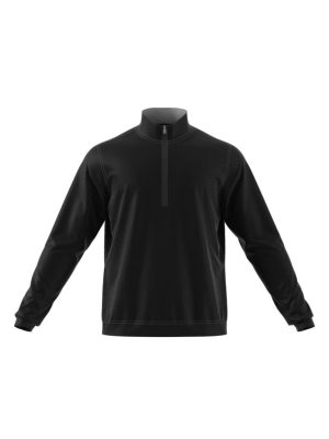 Adidas Mens Elevate Quarter Zip Pullover - Black