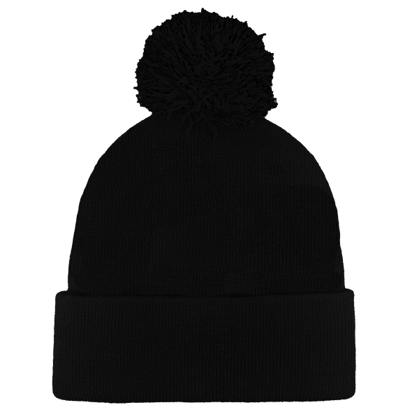Headwear24 Cuffed Knitted Pom Pom Beanie
