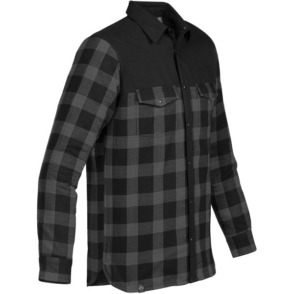 MENS LOGAN THERMAL LONG SLEEVE SHIRT CARBON-5XL
