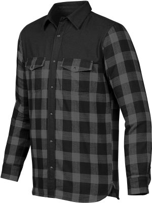 MENS LOGAN THERMAL LONG SLEEVE SHIRT CARBON-4XL