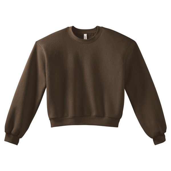American Apparel Reflex Fleece Women's Crewneck Sweeter Brown