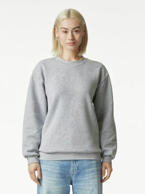 American Apparel Reflex Fleece Unisex Crewneck Sweeter Heather Grey