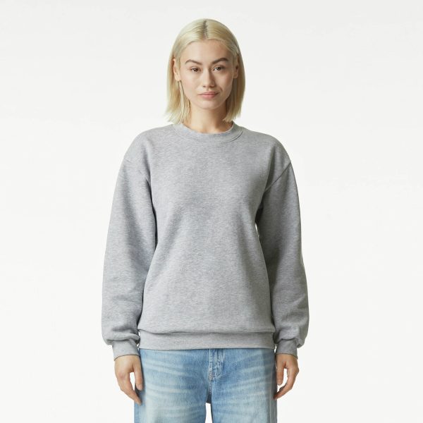 American Apparel Reflex Fleece Unisex Crewneck Sweeter Heather Grey