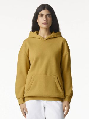American Apparel Reflex Fleece Unisex Hooded Sweat Mustard