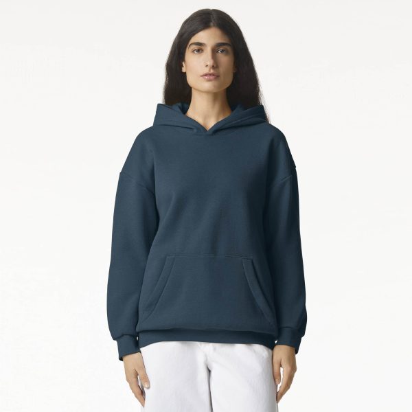 American Apparel Reflex Fleece Unisex Hooded Sweat Sea Blue