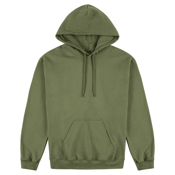 Gildan Softstyle Adult Hooded Sweatshirt Military Green