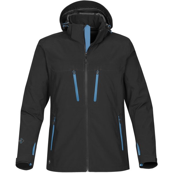 MENS PATROL SOFTSHELL BLACK/ELECT.BLUE-2XL