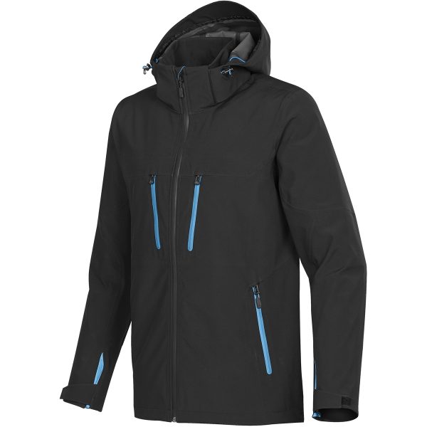 MENS PATROL SOFTSHELL BLACK/ELECT.BLUE-2XL